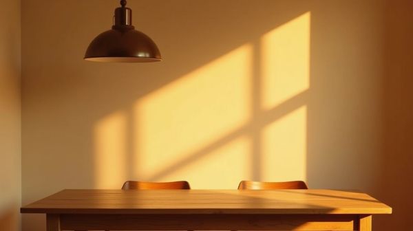 La mesa del comedor pide luz lateral, no solo una lámpara encima